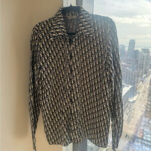 Dior Men Oblique Jacquard Shirt